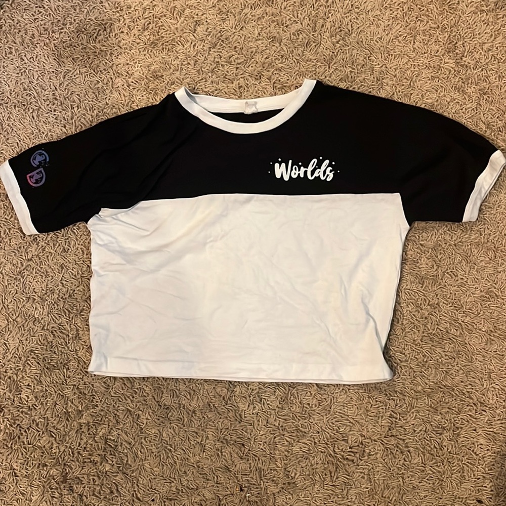 woman’s cheerleading/dance worlds cropped t shirt